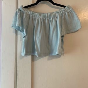 Off the shoulder crop top